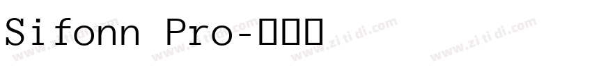 Sifonn Pro字体转换